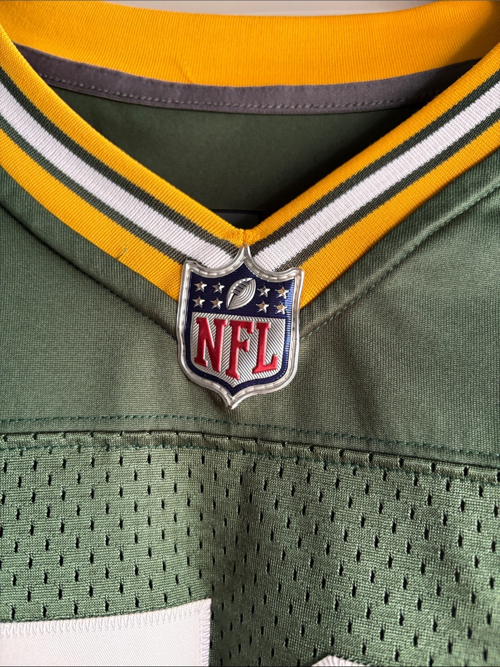 NFL Green & Gold Clay Matthews #52 Football Jersey with White Numbers - Size XL - Picture 5 of 7